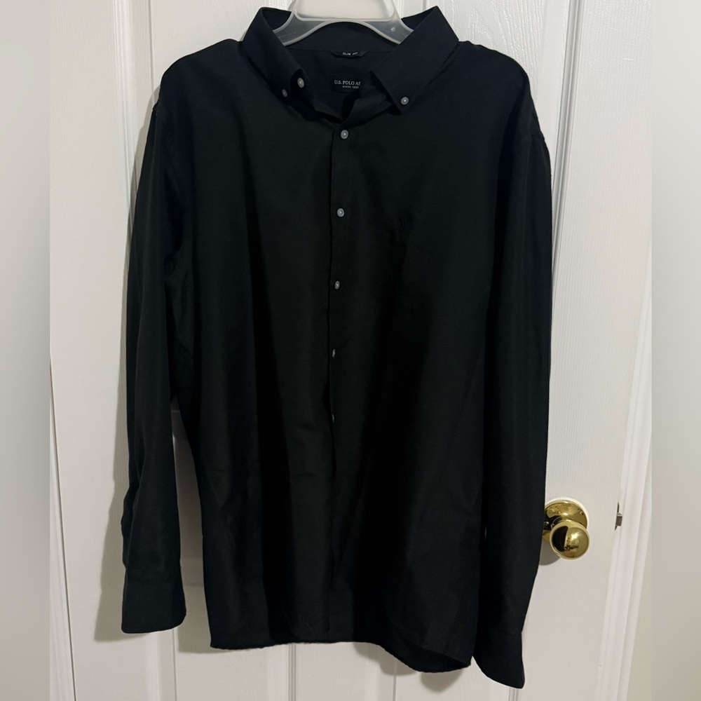 U.S. Polo Assn. Black Slim Fit Shirt